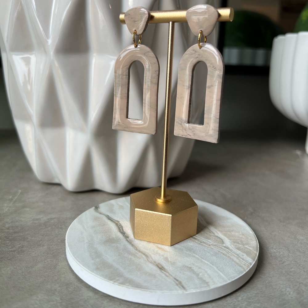 New handmade polymer clay earrings boho